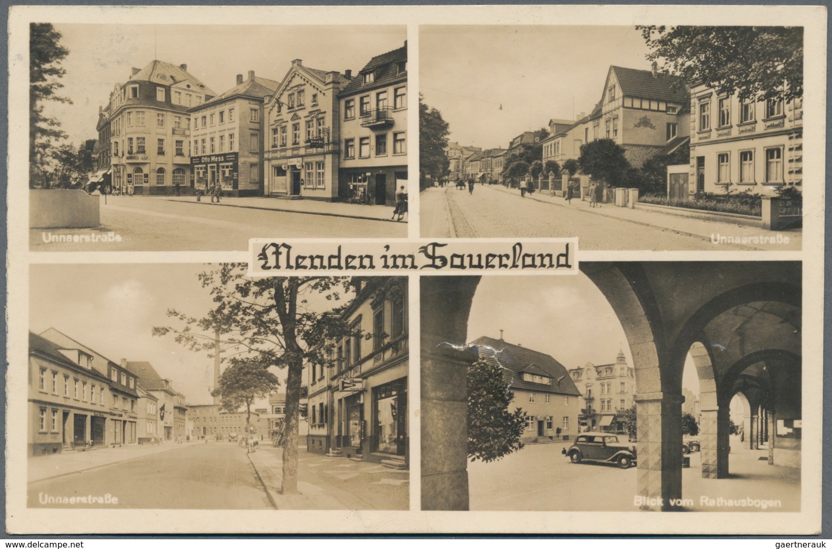 Ansichtskarten: Nordrhein-Westfalen: SÜDWESTWESTFALEN (alte PLZ 57-59), Menden, Arnsberg, Meschede, - Other & Unclassified