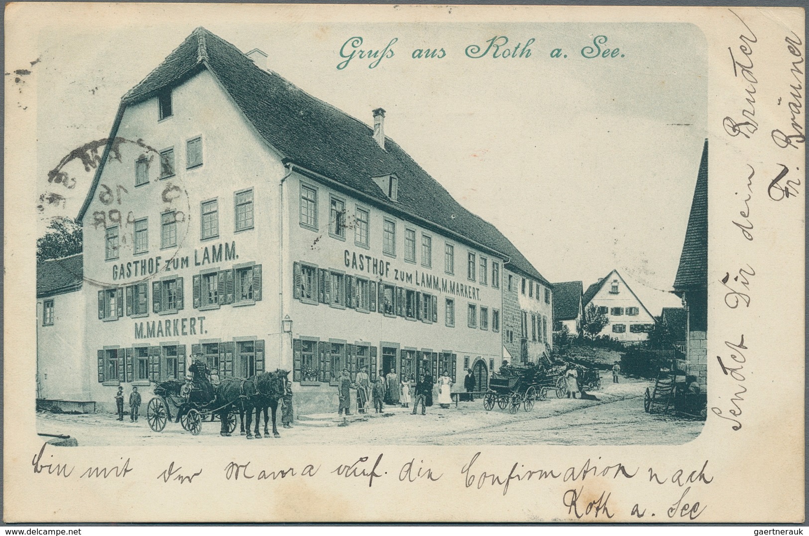 Ansichtskarten: 1900-1920, Partie mit über 500 Karten, dabei tolle Lithos, Straßenkarten, Gaststätte