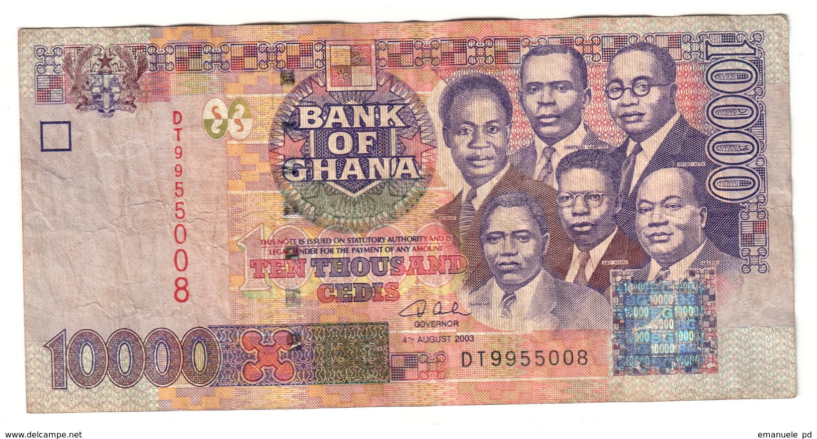 Ghana 10000 Cedis 04/08/2003 - Ghana