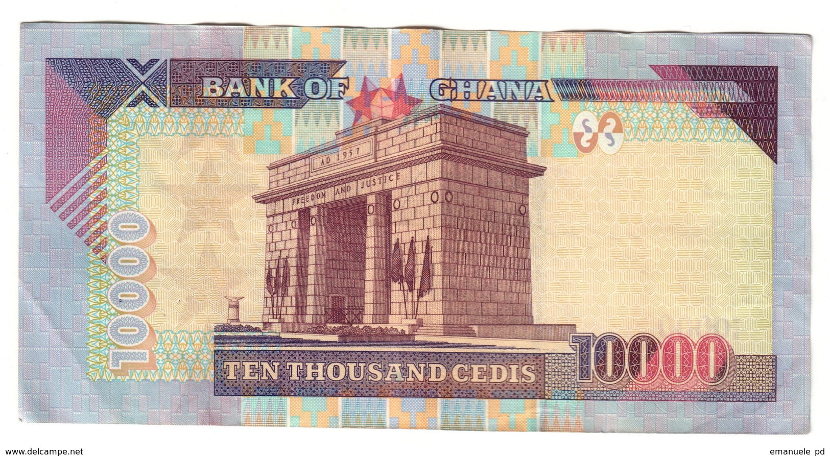 Ghana 10000 Cedis 04/08/2003 - Ghana