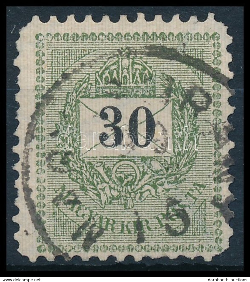 O 1898 30kr 11 1/2 Fogazással (15.000) - Andere & Zonder Classificatie