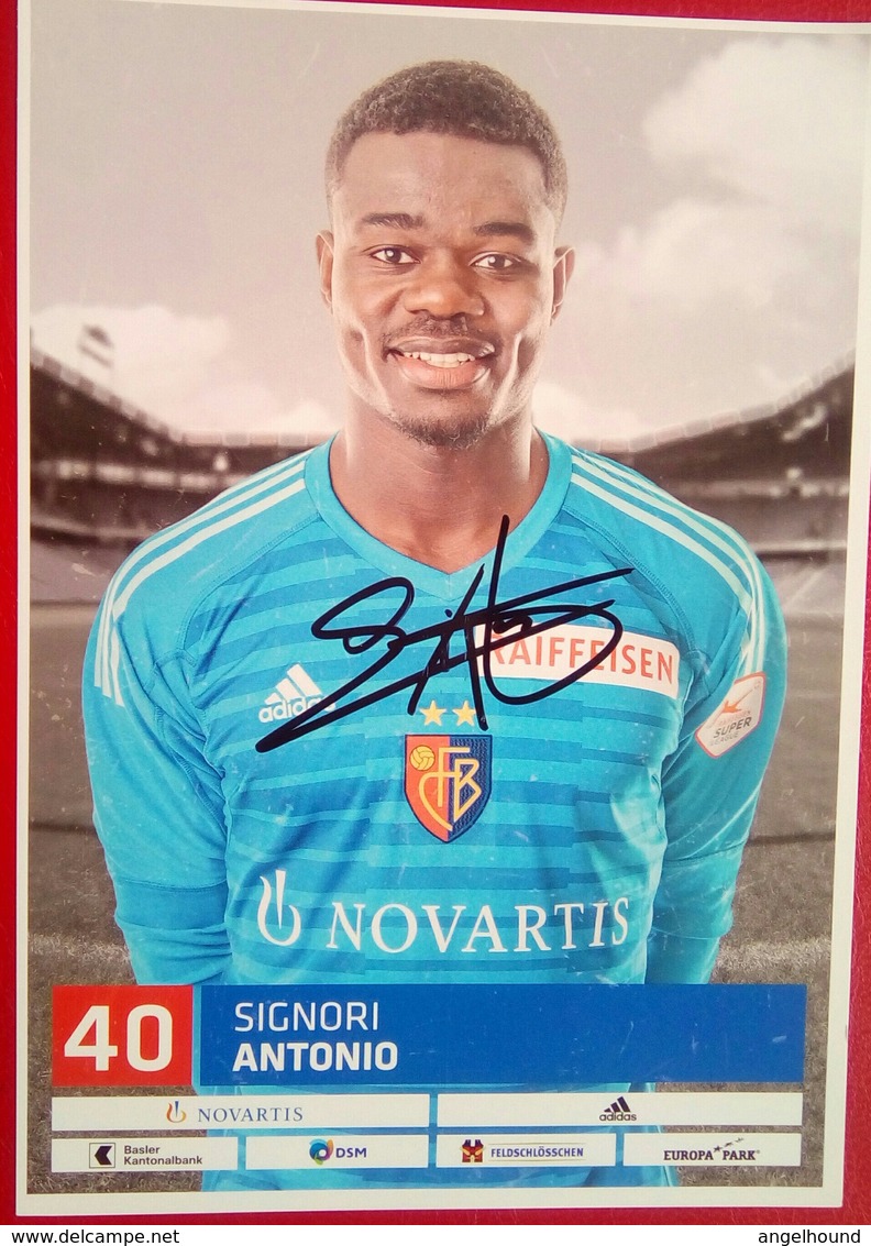 FC Basel Signori Antonio - Autographes
