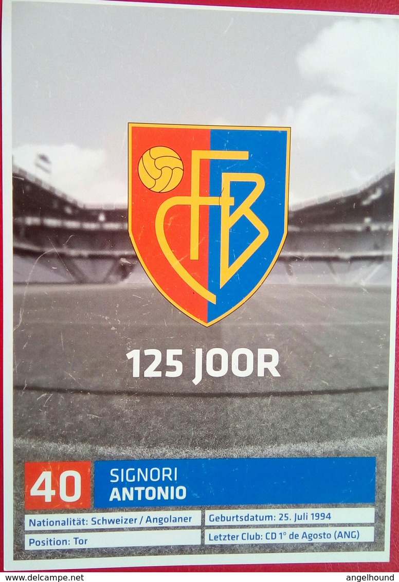 FC Basel Signori Antonio - Autografi