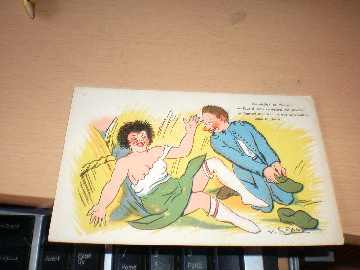 WW1 Comic Postcards, Soldier And A Girl, Drawn - Umoristiche