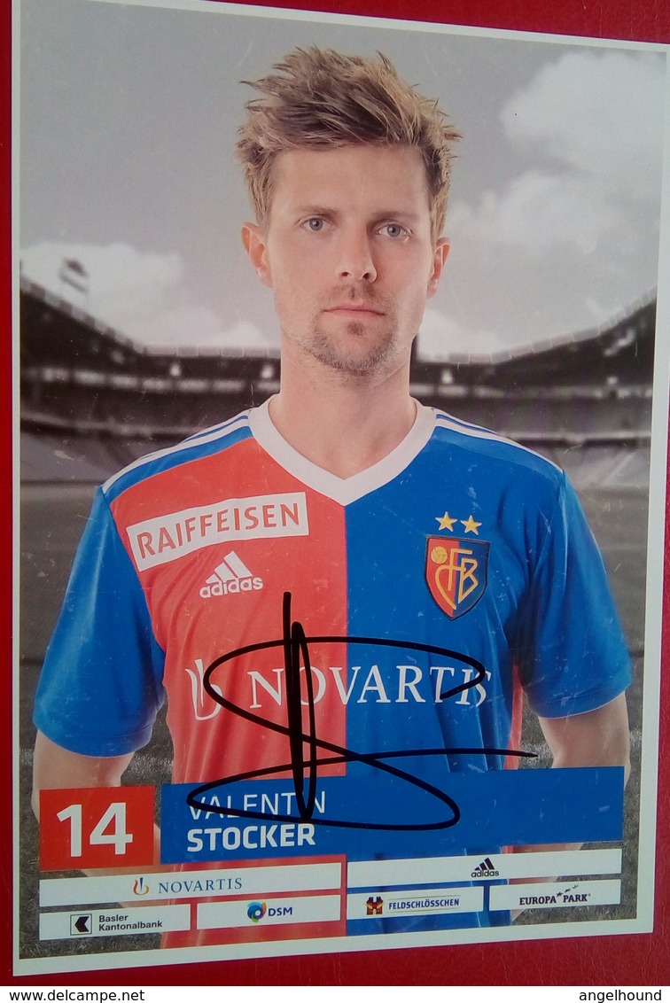 FC Basel Valentin Stocker - Handtekening