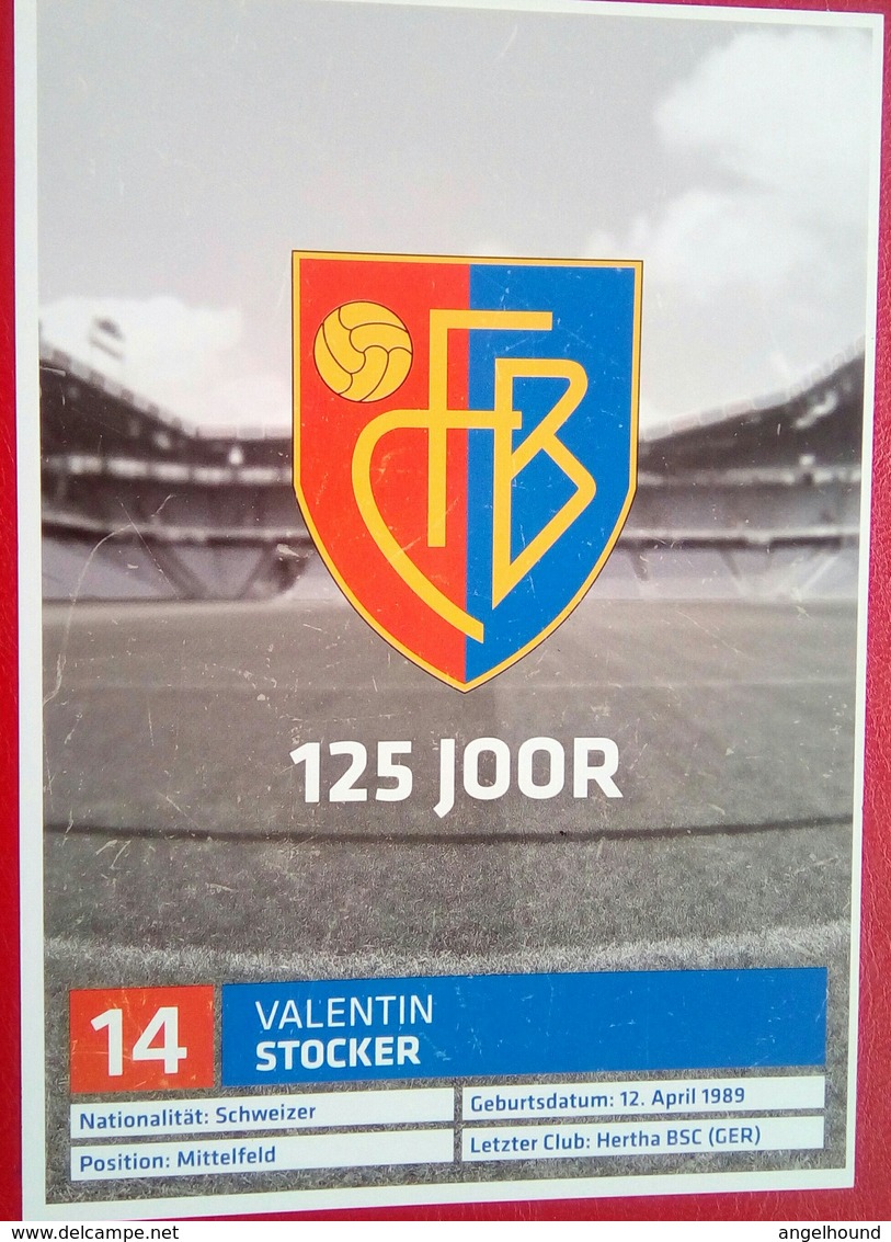 FC Basel Valentin Stocker - Autographes