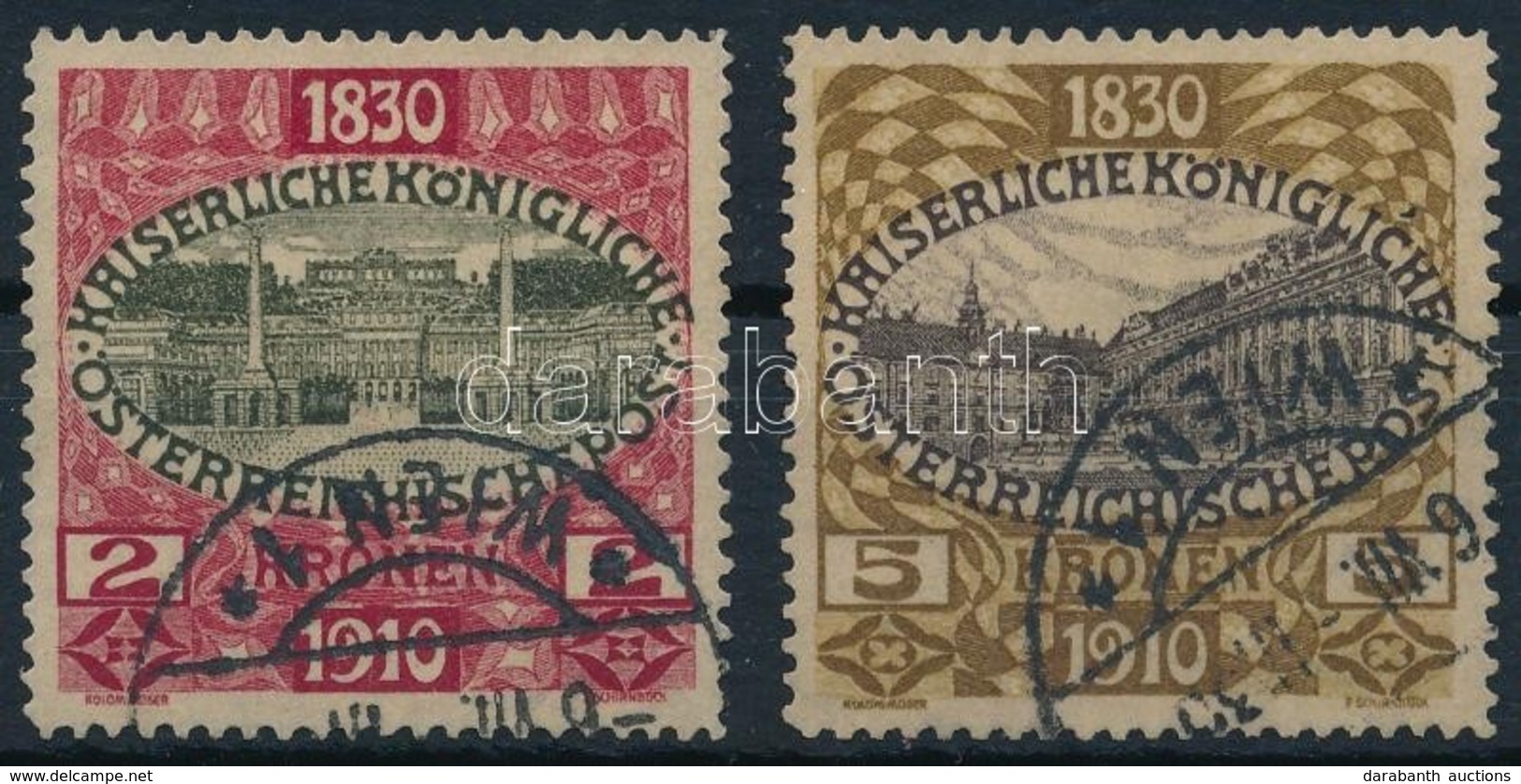 O Ausztria 1910 Mi 175-176 Ritka (Mi EUR 560,-) - Andere & Zonder Classificatie