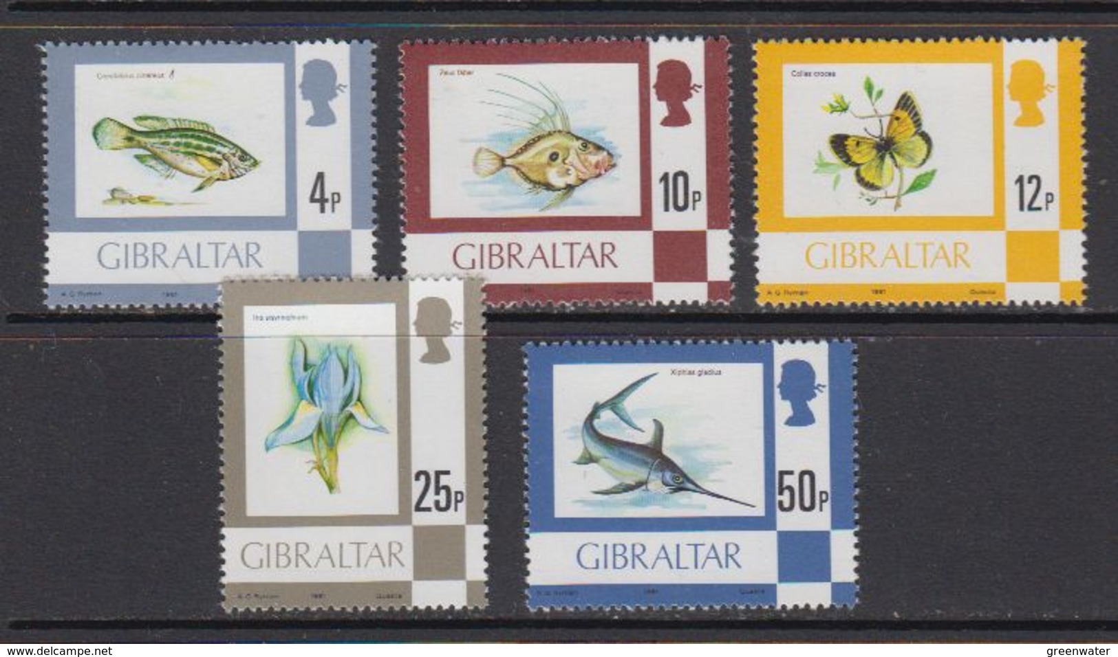 Gibraltar 1981 Definitives 5v "1981" ** Mnh (42901E) - Gibraltar