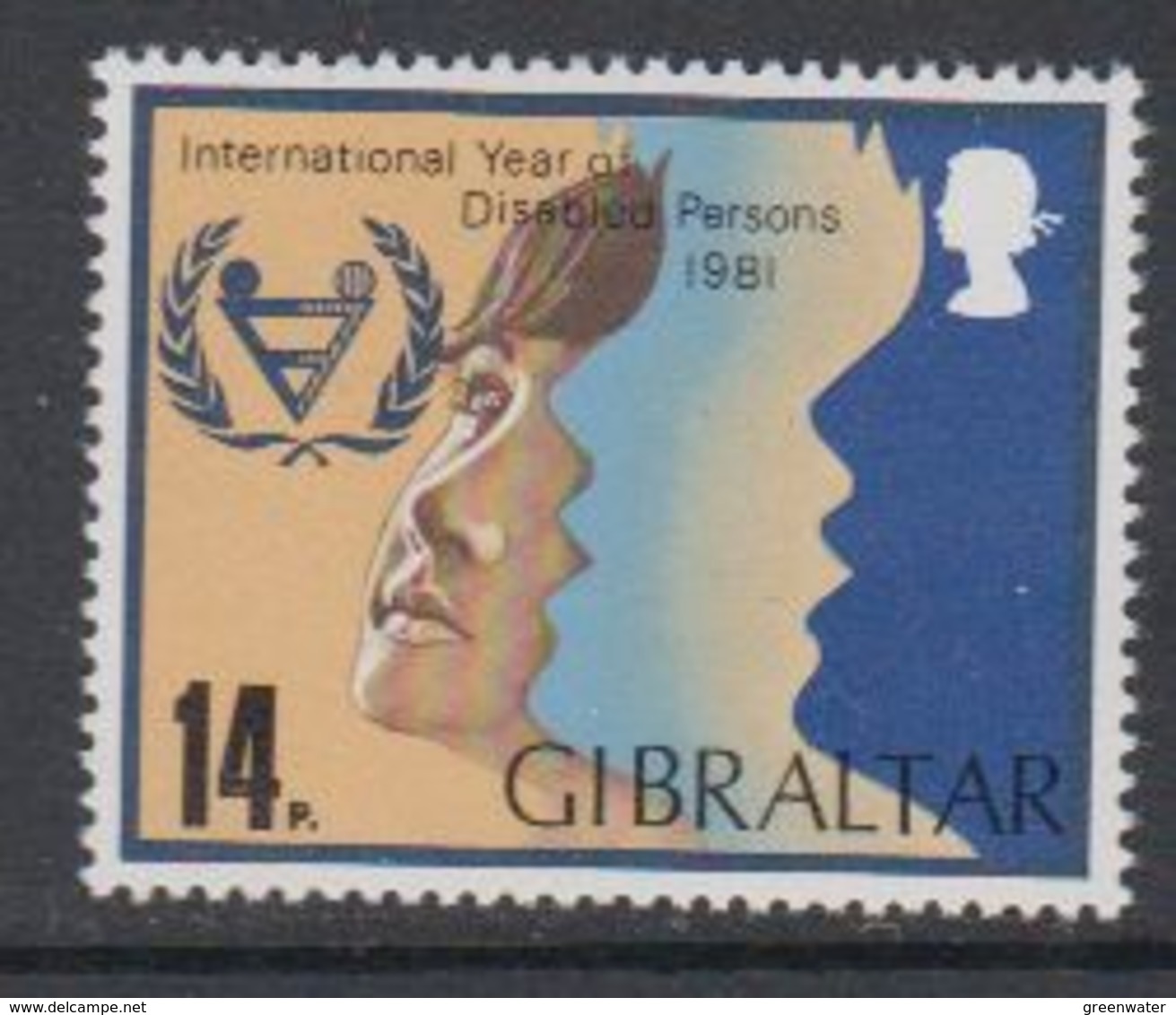 Gibraltar 1981 International Year Of Disabled Persons 1v ** Mnh (42901E) - Gibraltar