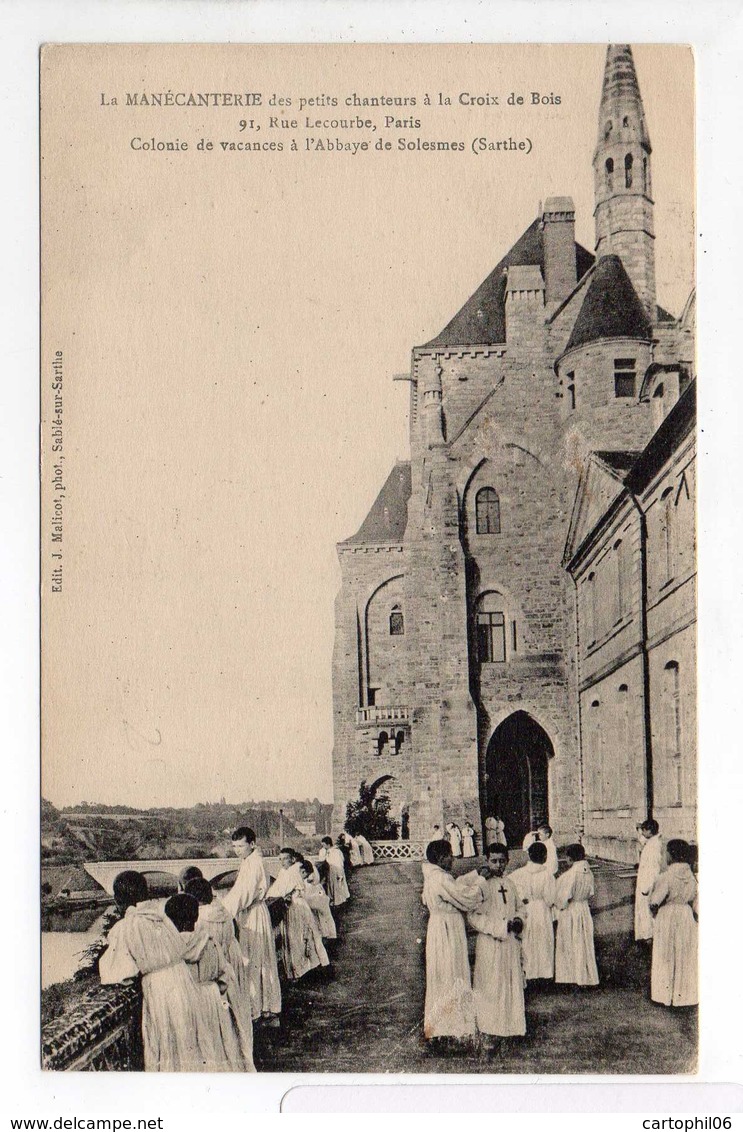 - CPA SOLESMES (72) - La MANECANTERIE Des Petits Chanteurs à La Croix De Bois - Colonie De Vacances à L'Abbaye - - Solesmes