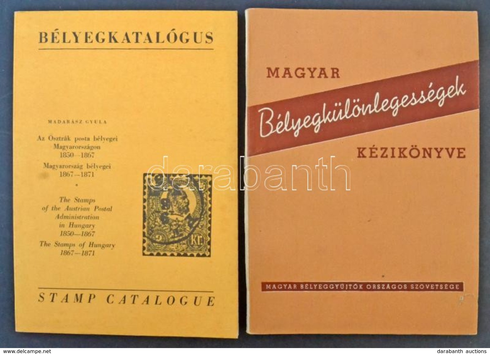 Madarász: Magyar Bélyegkülönlegességek Kézikönyve (1956) + Bélyegkatalógus (1971) - Andere & Zonder Classificatie