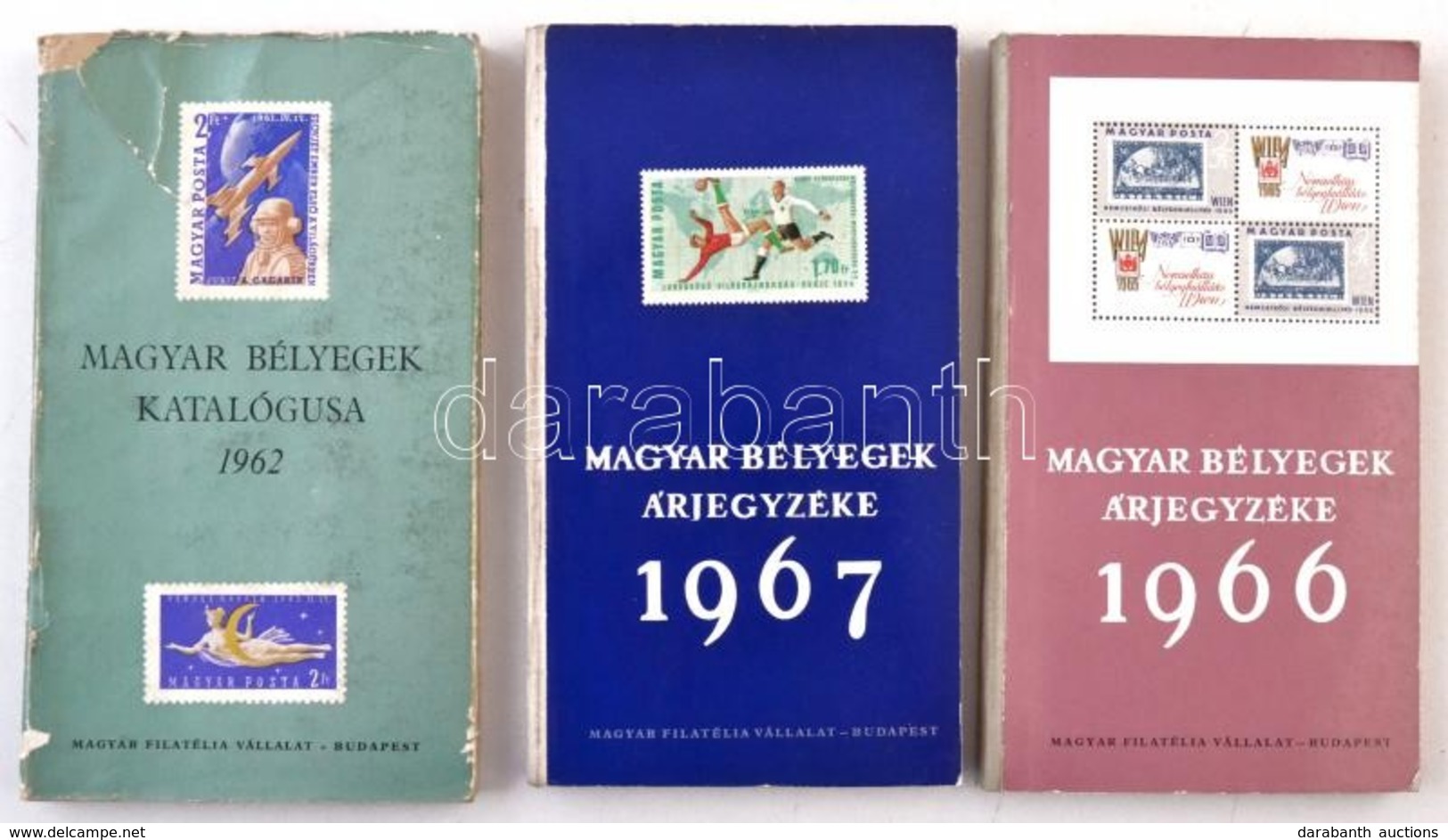 3 Db Magyar Bélyegek Árjegyzéke (1962, 1966, 1967) - Andere & Zonder Classificatie