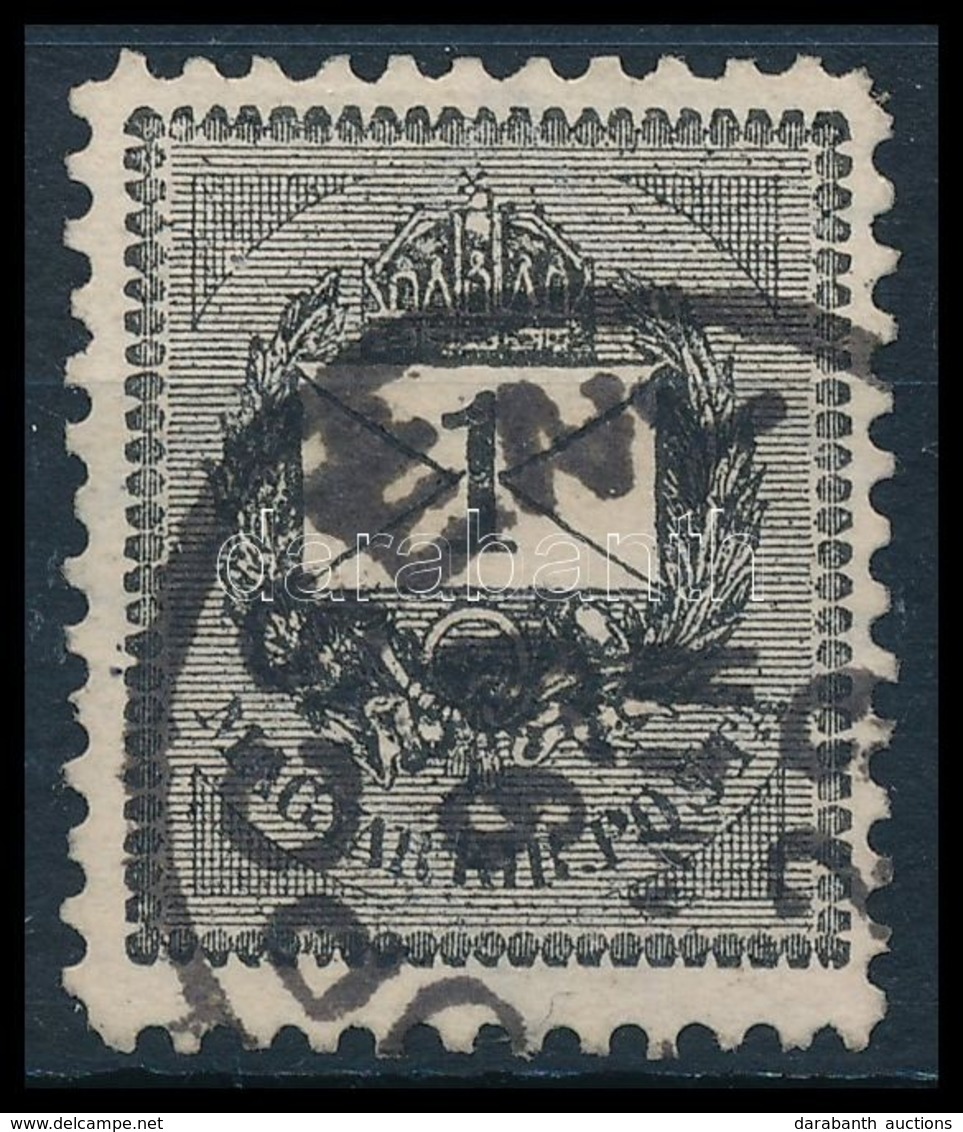 O 1898 1kr 11 1/2 Fogazással - Andere & Zonder Classificatie