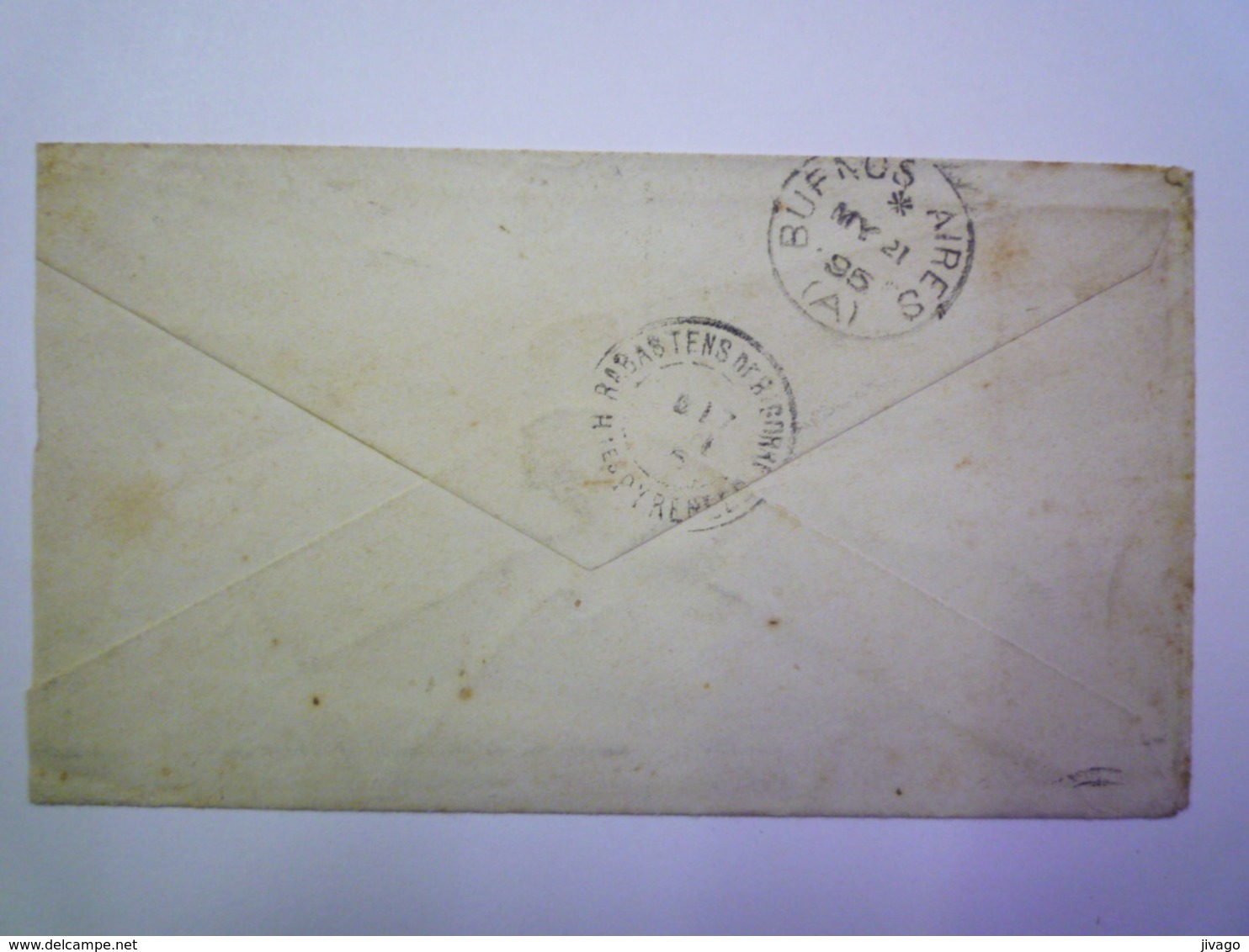 GP 2019 - 1336  Enveloppe Au Départ De BUENOS AIRES à Destination De RABASTENS-de-BIGORRE  1895  - Storia Postale