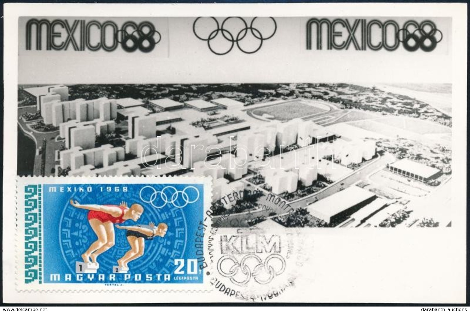 1968 Mexikói Olimpia 20f Különleges CM - Andere & Zonder Classificatie