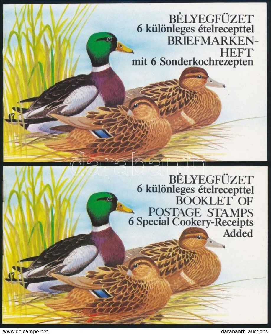 ** 1988-1989 3 Db Récék Bélyegfüzet (2 Db Német, 1 Angol, Az Egyik Felülnyomott Bélyegekkel)  + 2 Db Blokk (12.900) - Andere & Zonder Classificatie