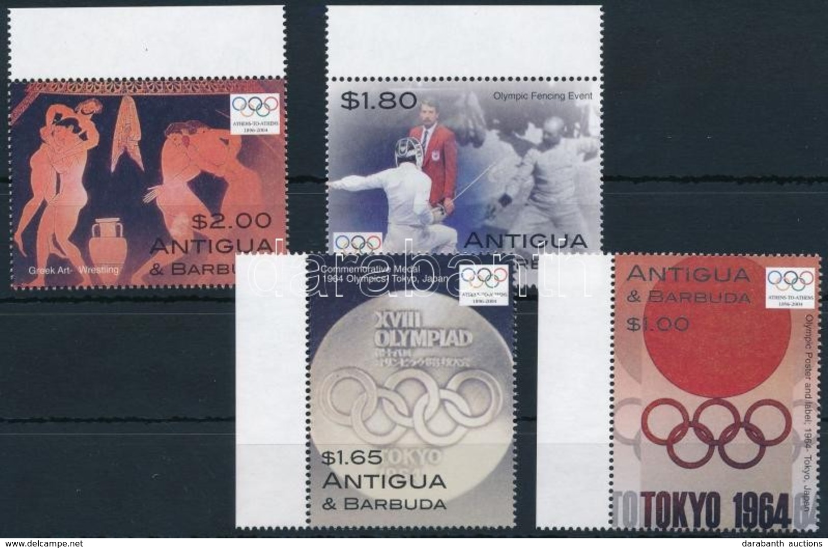 ** 2004 Nyári Olimpia, Athén ívszéli Sor Mi 4097-4100 - Andere & Zonder Classificatie