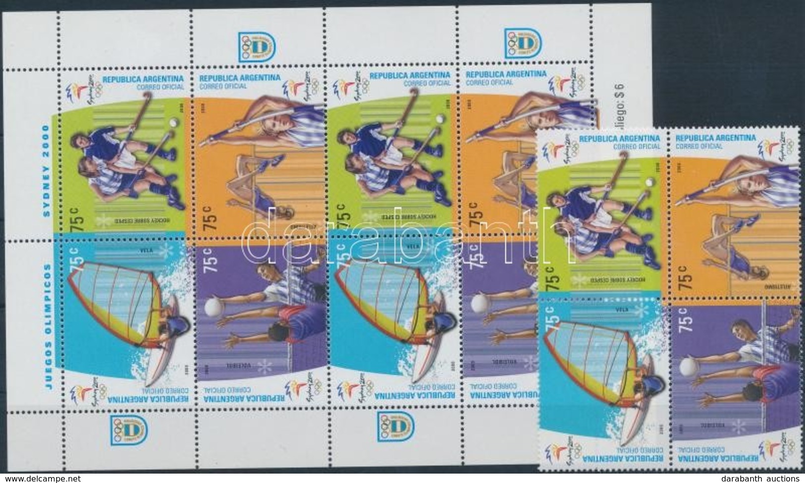 ** 2000 Olimpia Négyestömb + Kisív Mi 2601-2604 - Andere & Zonder Classificatie