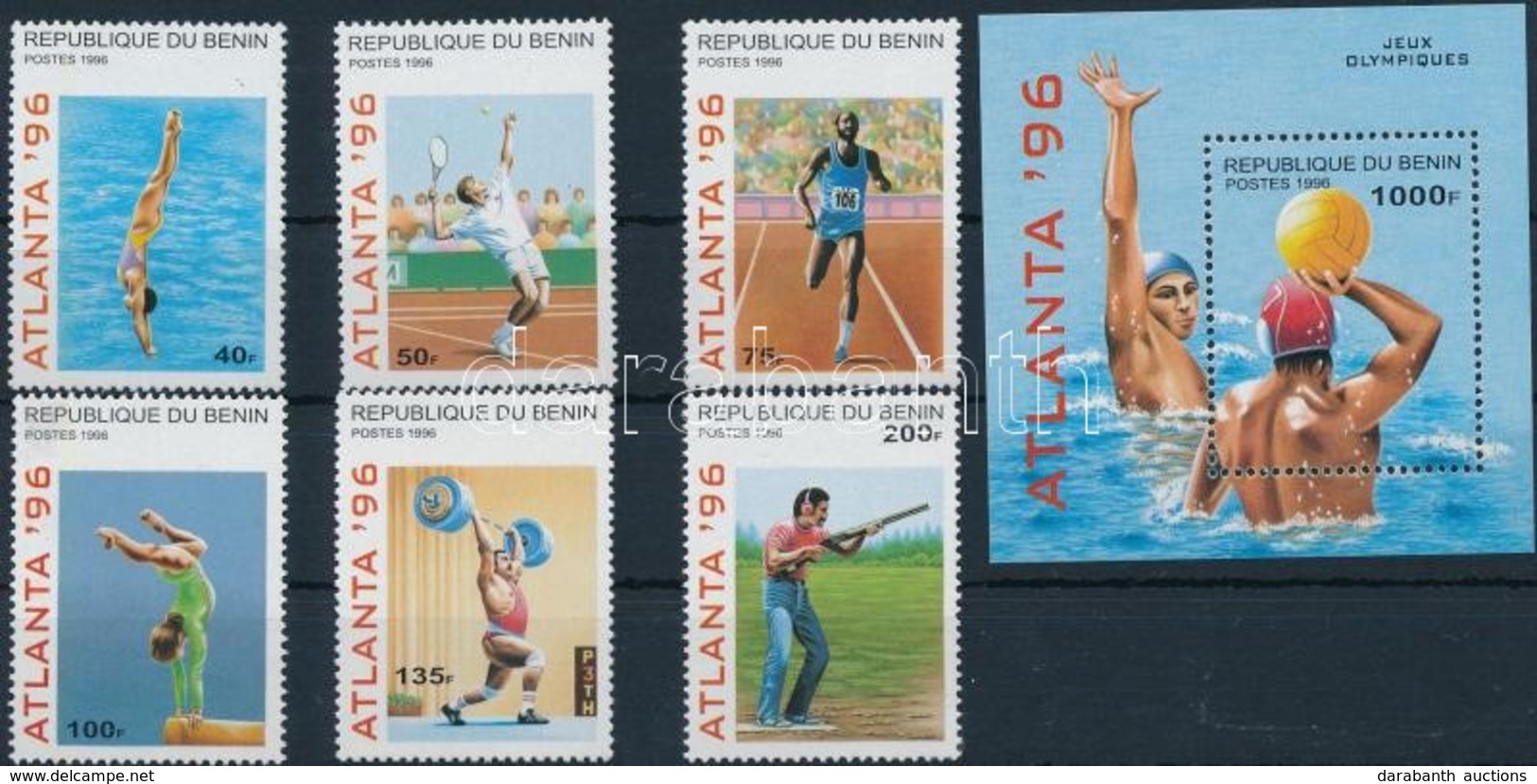 ** 1996 Nyári Olimpia Sor Mi 764-769 + Blokk Mi 14 - Andere & Zonder Classificatie