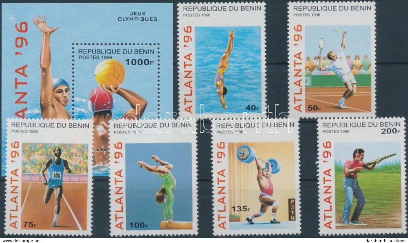 ** 1996 Olimpia Sor Mi 764-769 + Blokk Mi 14 - Andere & Zonder Classificatie