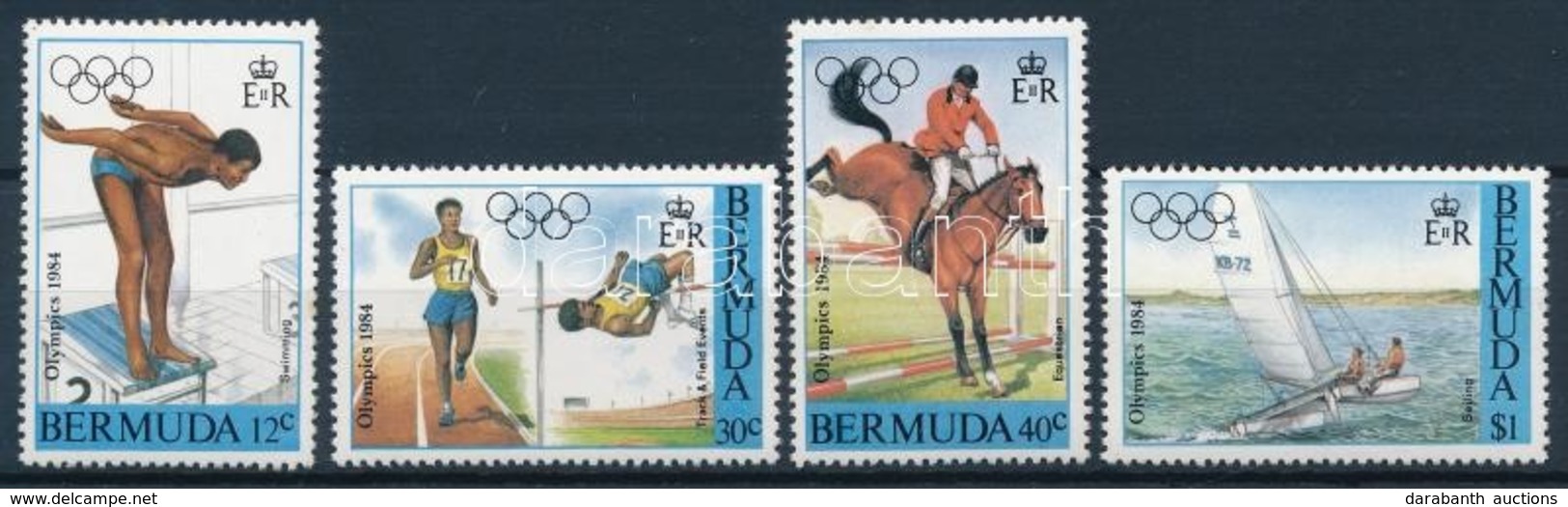 ** 1984 Nyári Olimpia, Los Angeles Sor Mi 442-445 - Andere & Zonder Classificatie