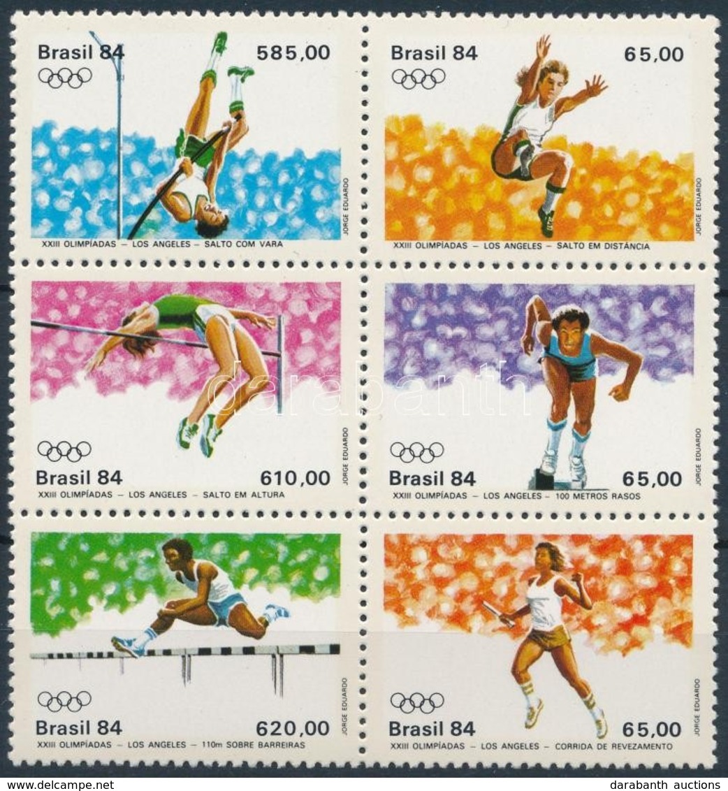 ** 1984 Nyári Olimpia, Los Angeles Sor 6-os Tömbben Mi 2024-2029 - Andere & Zonder Classificatie