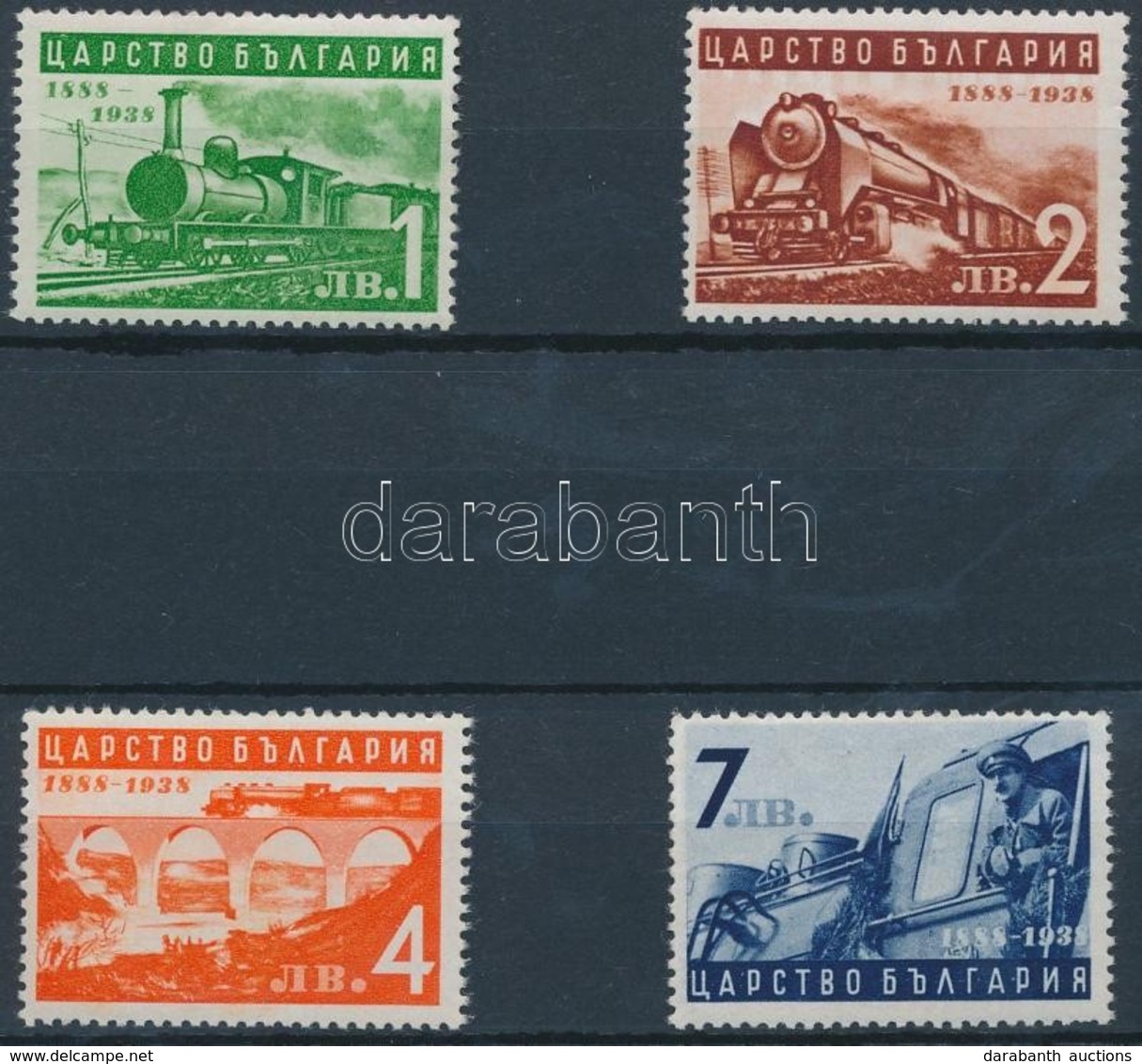 ** 1939 50 éves A Vasút Sor Mi 354-357 - Andere & Zonder Classificatie