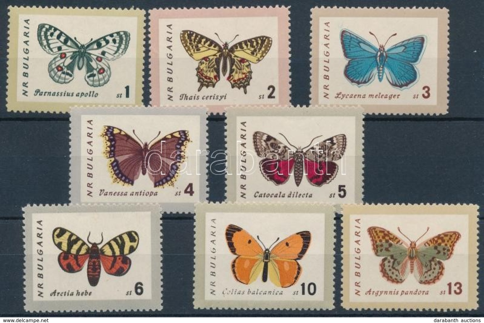 ** 1962 Lepkék Sor Mi 1339-1346 - Andere & Zonder Classificatie