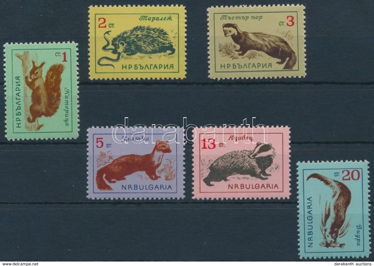 ** 1963 Állatok Sor,
Animals Set
Mi 1377-1382 - Andere & Zonder Classificatie