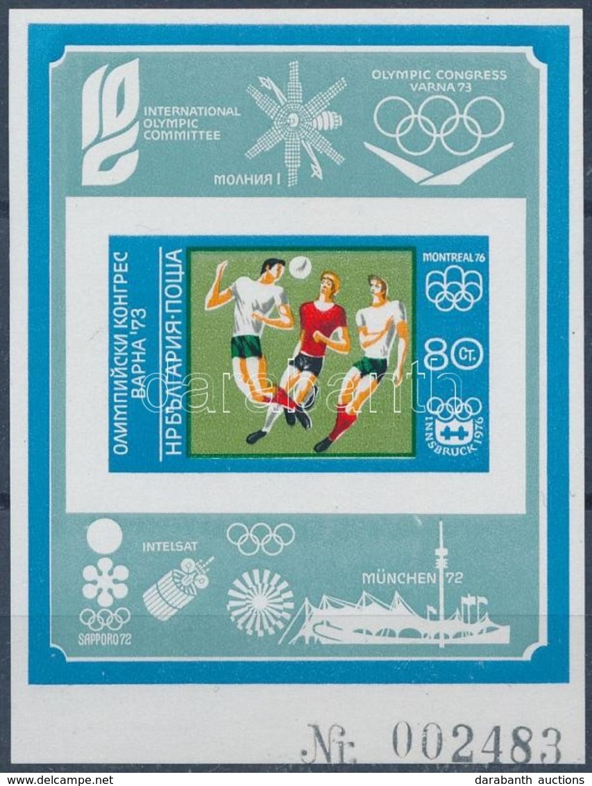 ** 1973 Nyári Olimpia, München Vágott Blokk Mi 42 B - Andere & Zonder Classificatie