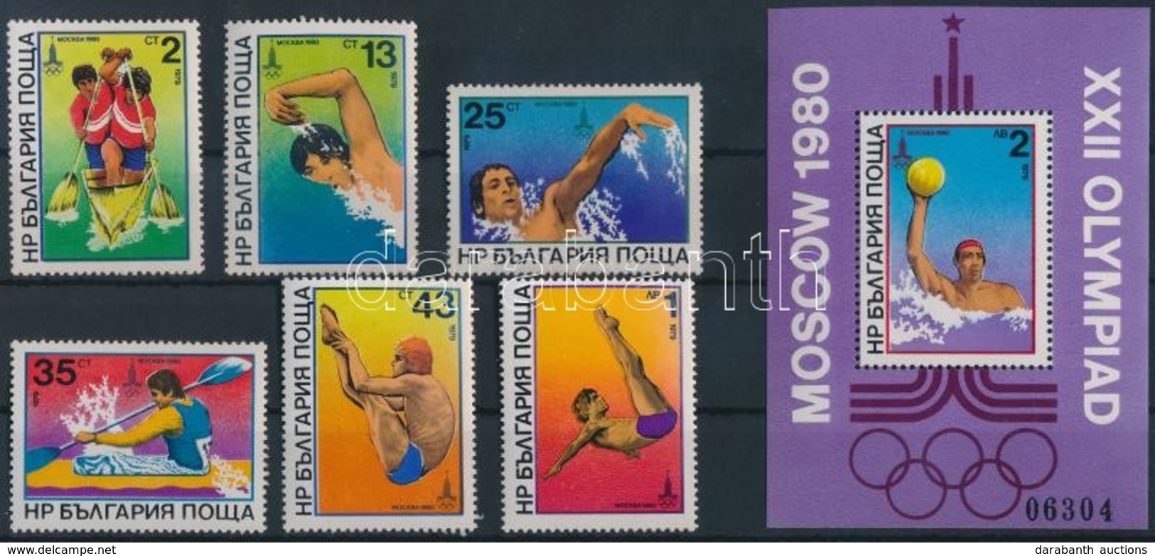 ** 1979 Olimpia Mi 2840-2845 + Blokk 98 - Andere & Zonder Classificatie