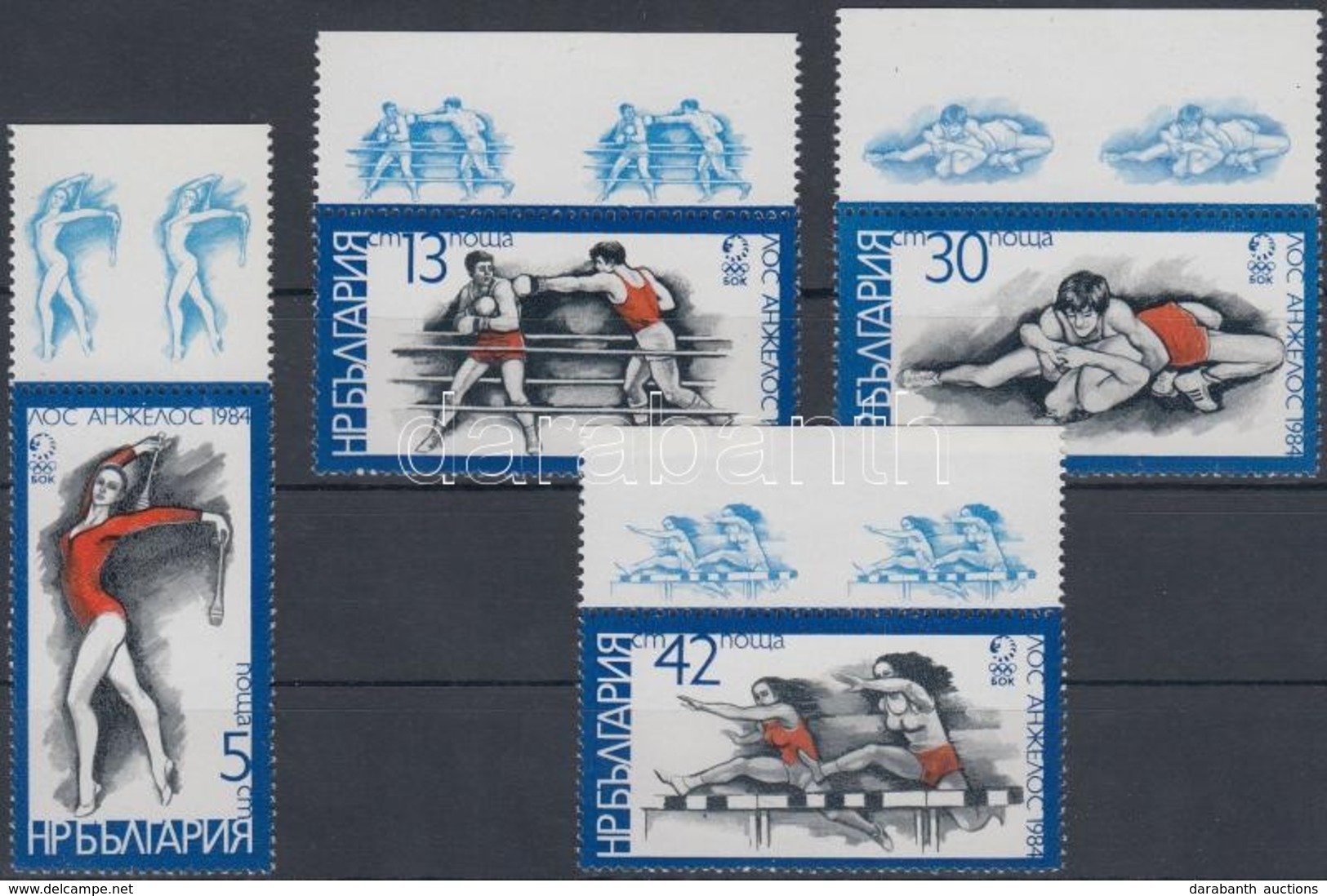 ** 1983 Nyári Olimpia ívszéli Sor Mi 3183-3186 - Andere & Zonder Classificatie