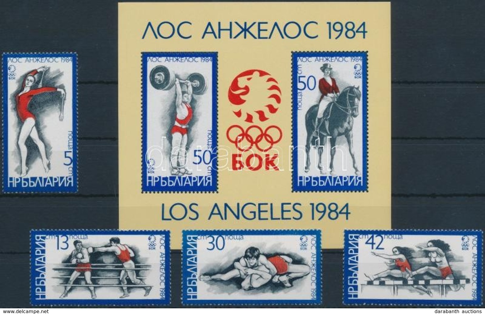 ** 1983 Nyári Olimpia, Los Angeles Sor Mi 3183-3186 + Blokk 132 - Andere & Zonder Classificatie