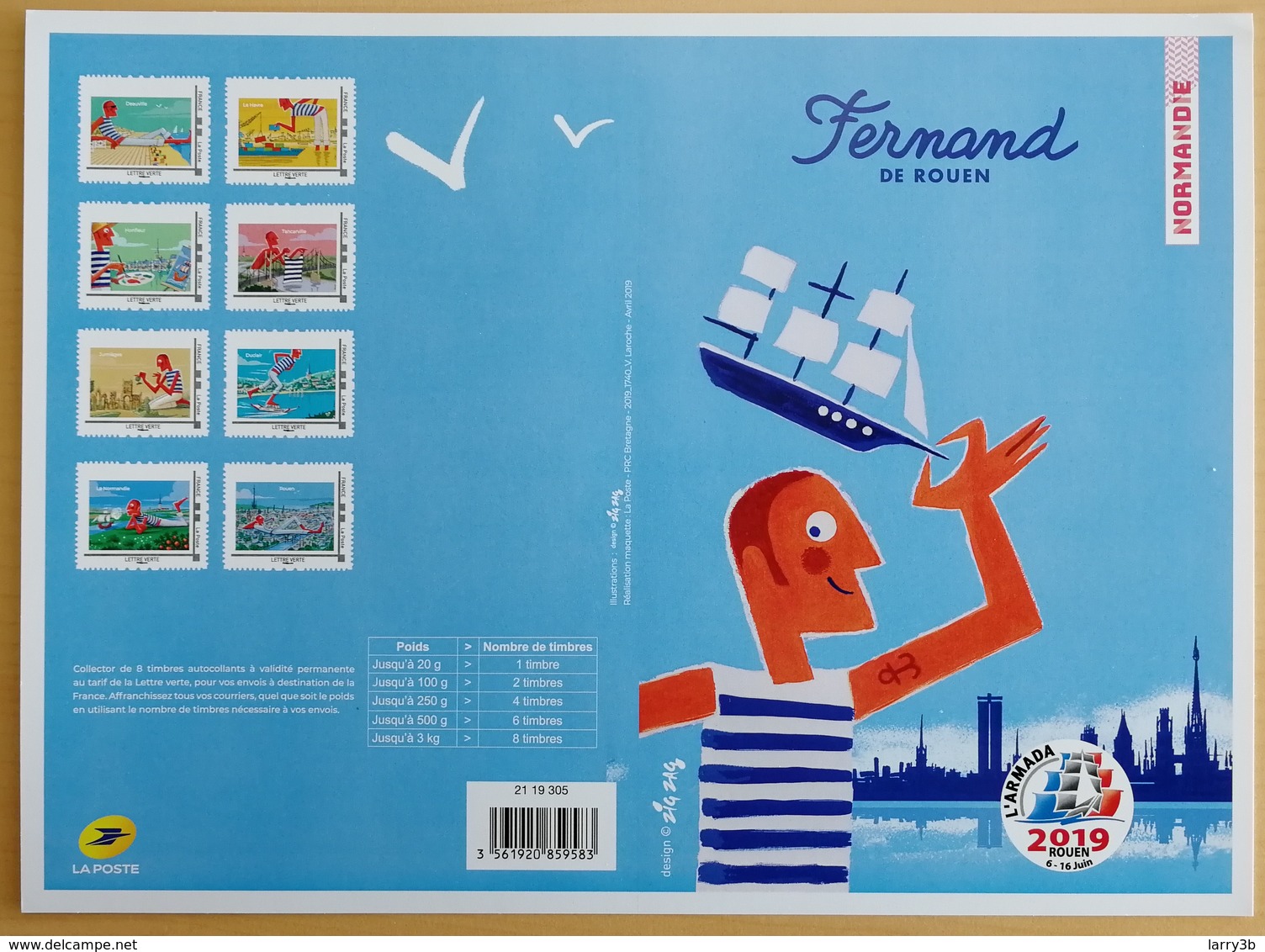 FRANCE 2019 COLLECTOR "FERNAND DE ROUEN NORMANDIE" - MTAM-2019-22 - NEUFS - Collectors