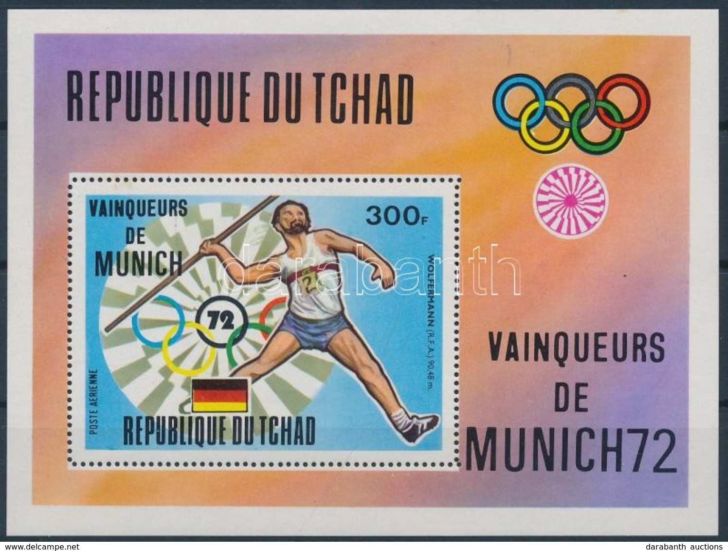 ** 1972 Müncheni Nyári Olimpia Blokk Mi 54 A - Other & Unclassified