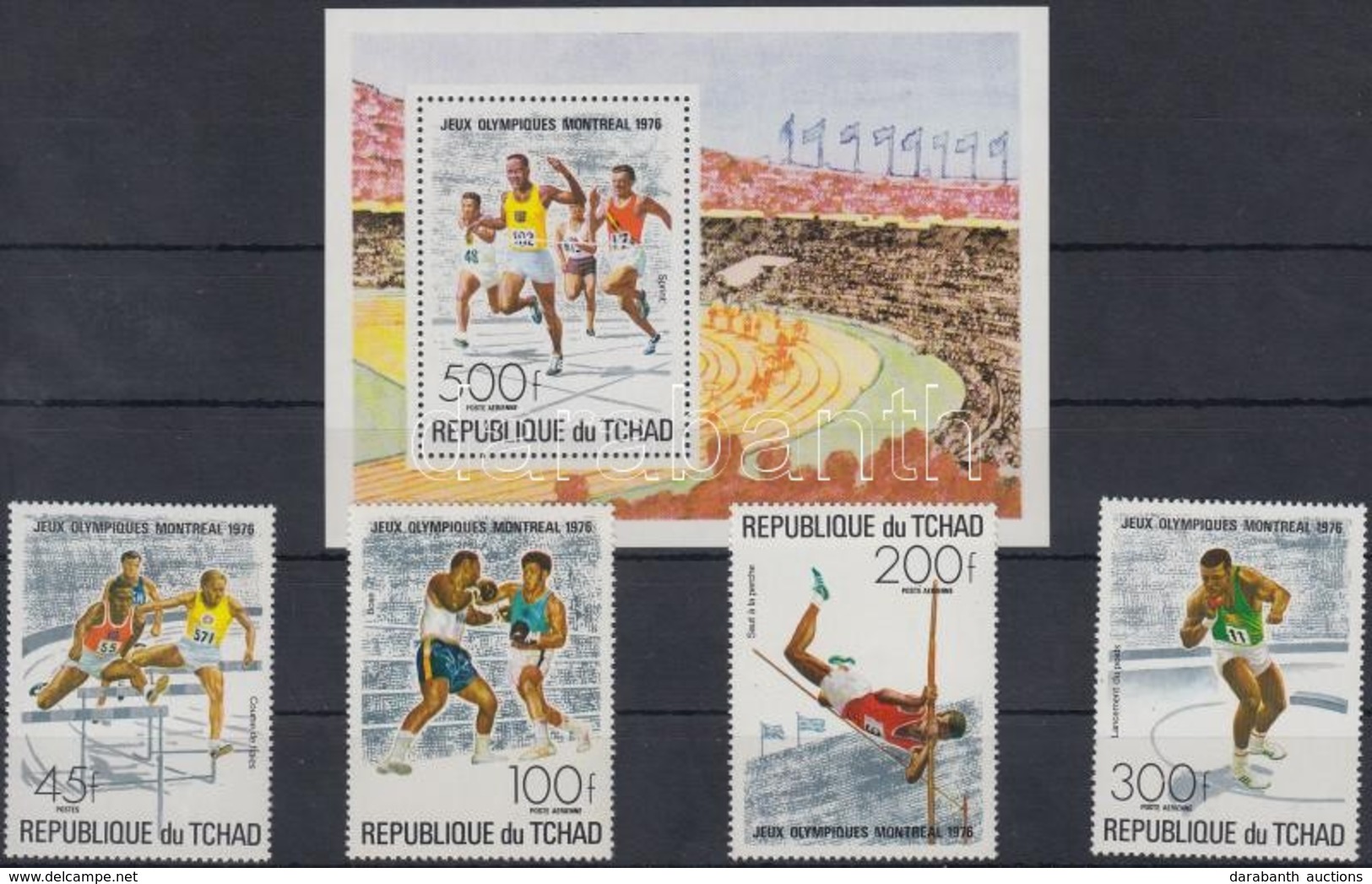 ** 1976 Nyári Olimpia Sor Mi 742-745 + Blokk 65 - Andere & Zonder Classificatie