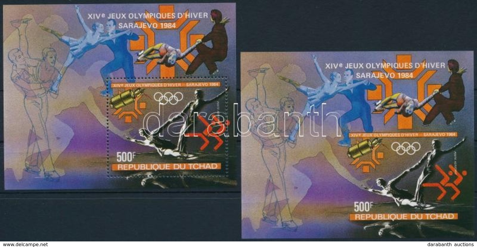 ** 1983 Téli Olimpia Mi Blokk 153 Fogazott és Vágott - Andere & Zonder Classificatie