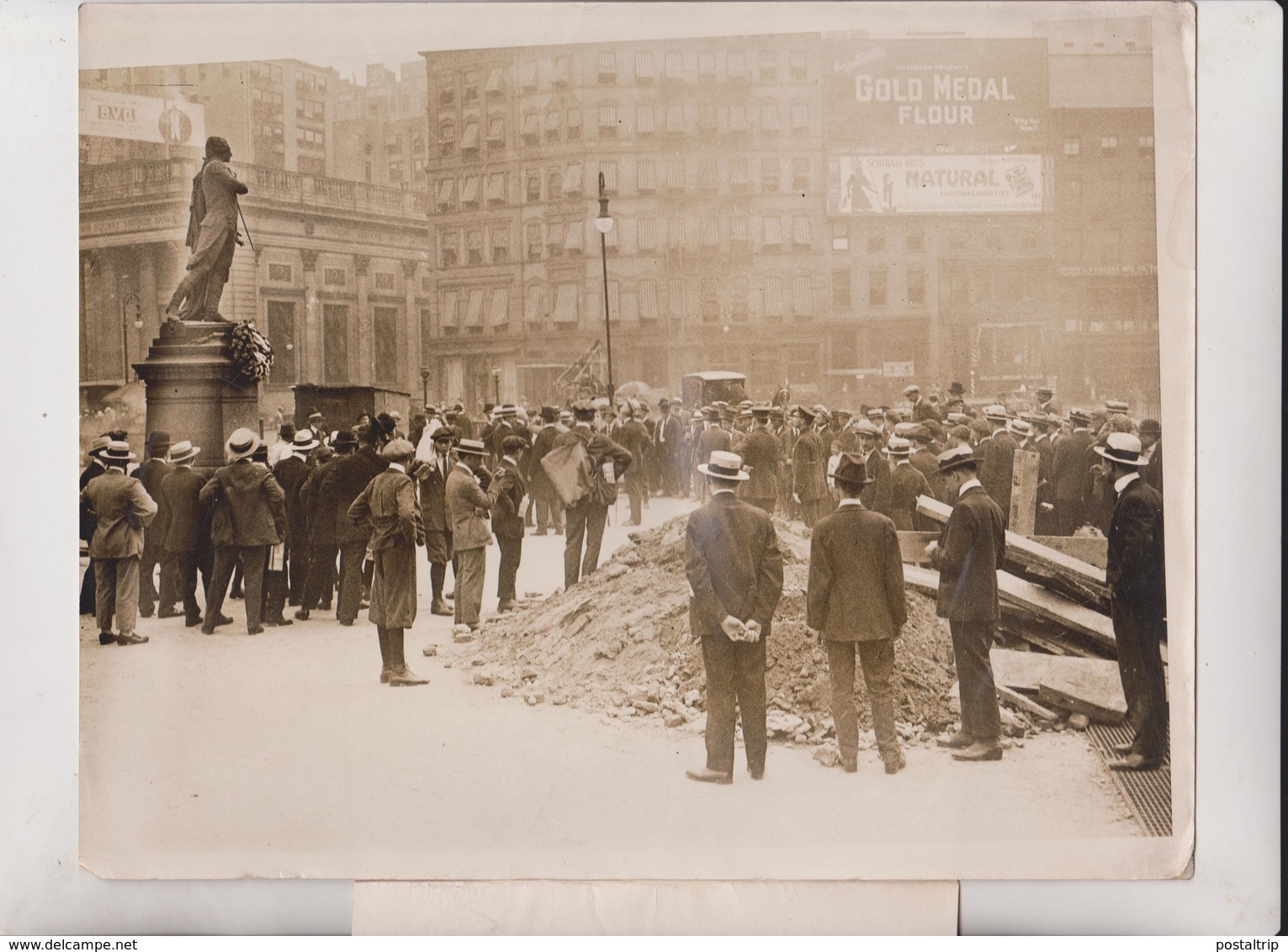 NEW YORK USA JEAN A JUSSERAND UNION SQUARE LAFAYETTE  FÊTE DE JEANNE D'ARC  25*20 CM Fonds Victor FORBIN 1864-1947 - Lugares