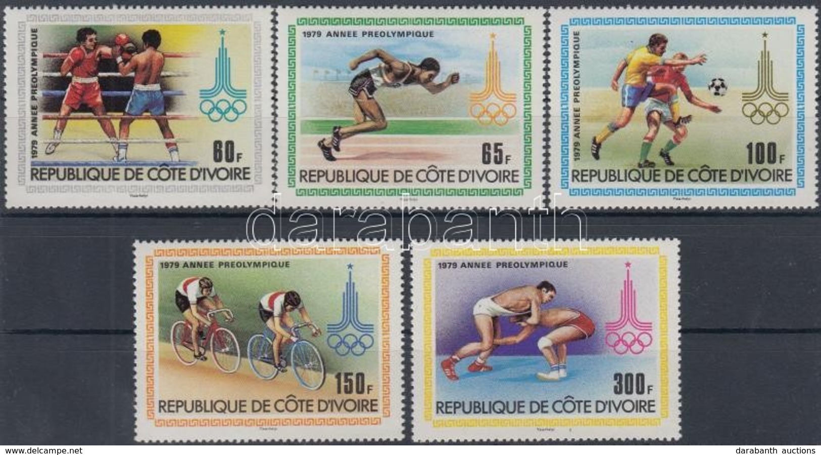 ** 1979 Nyári Olimpia, Moszkva Sor Mi 614-618 - Altri & Non Classificati