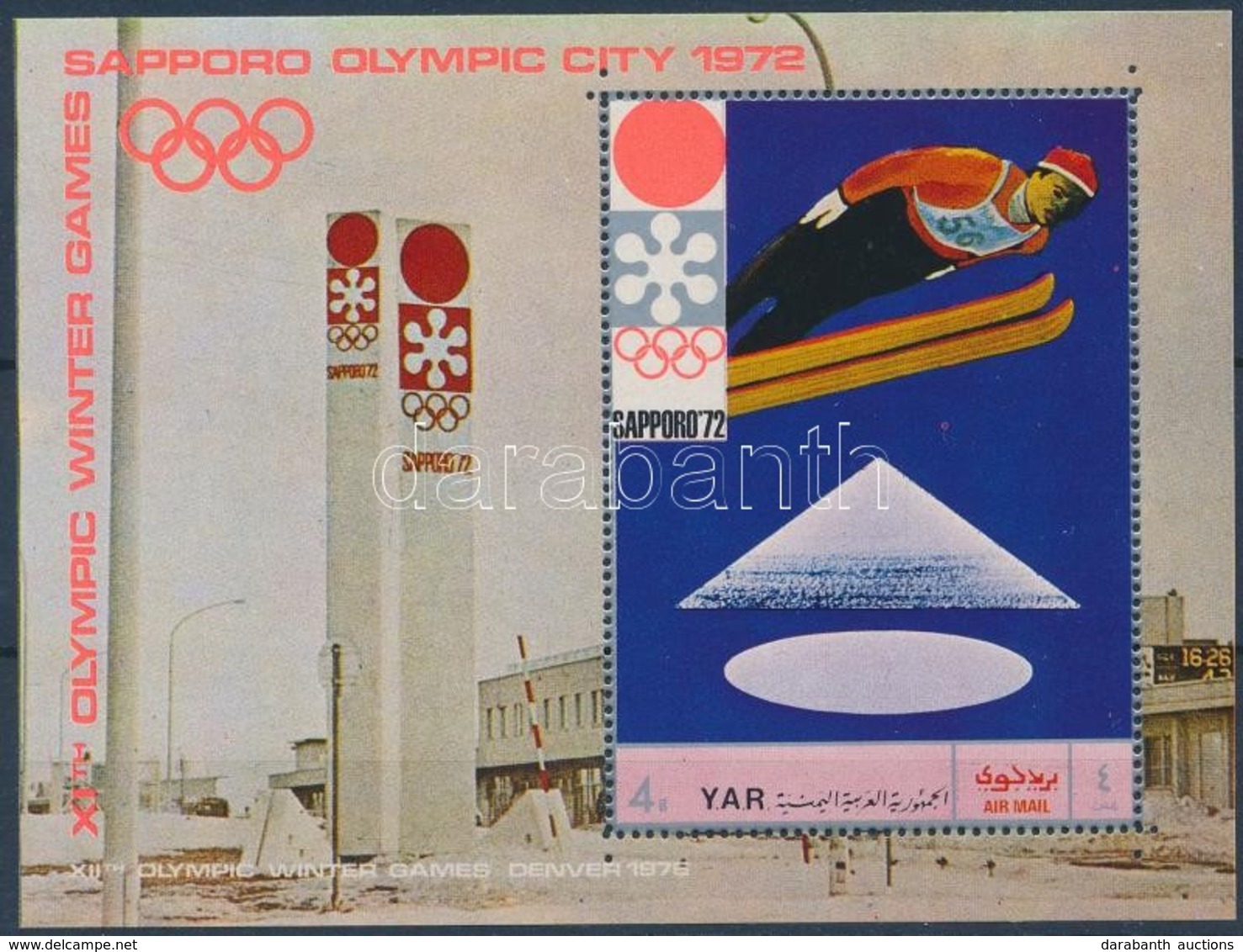 ** 1970 Téli Olimpiai Játékok, Sapporo Blokk Mi 147 - Altri & Non Classificati