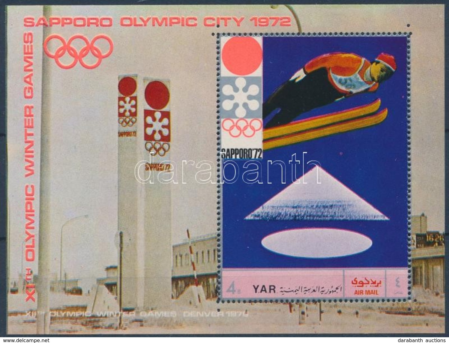 ** 1970 Téli Olimpiai Játékok, Sapporo Blokk Mi 147 - Andere & Zonder Classificatie