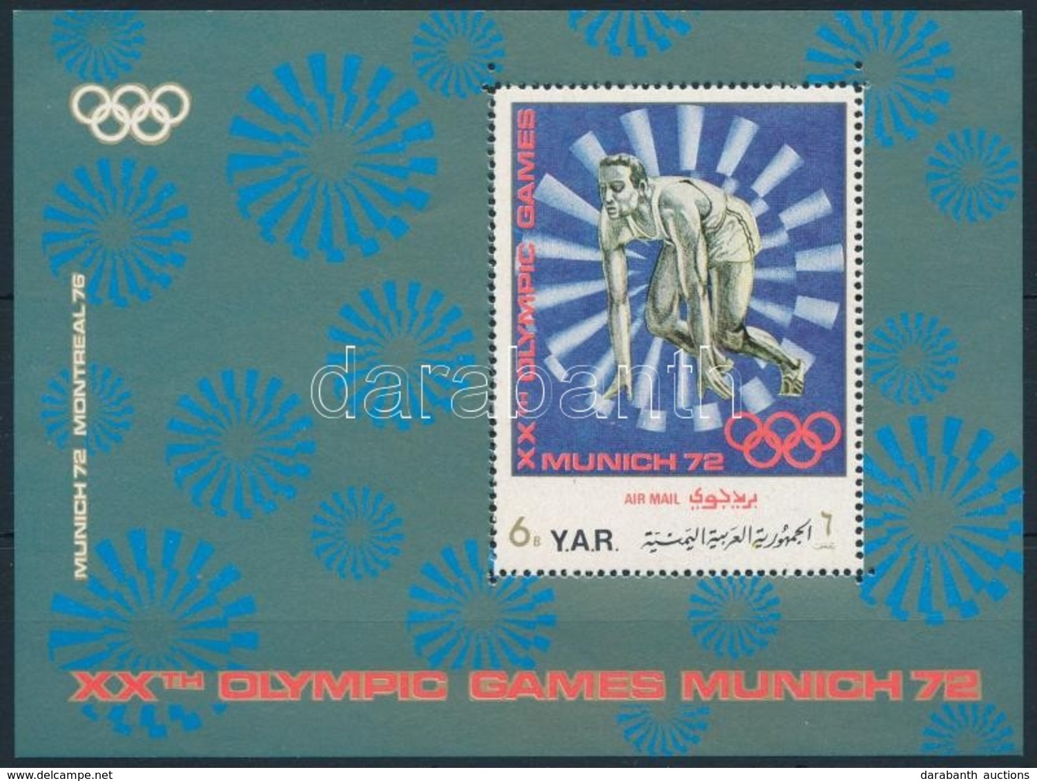 ** 1971 Müncheni Nyári Olimpia Kisív Mi 1463-1469 + Blokk Mi 175 - Andere & Zonder Classificatie