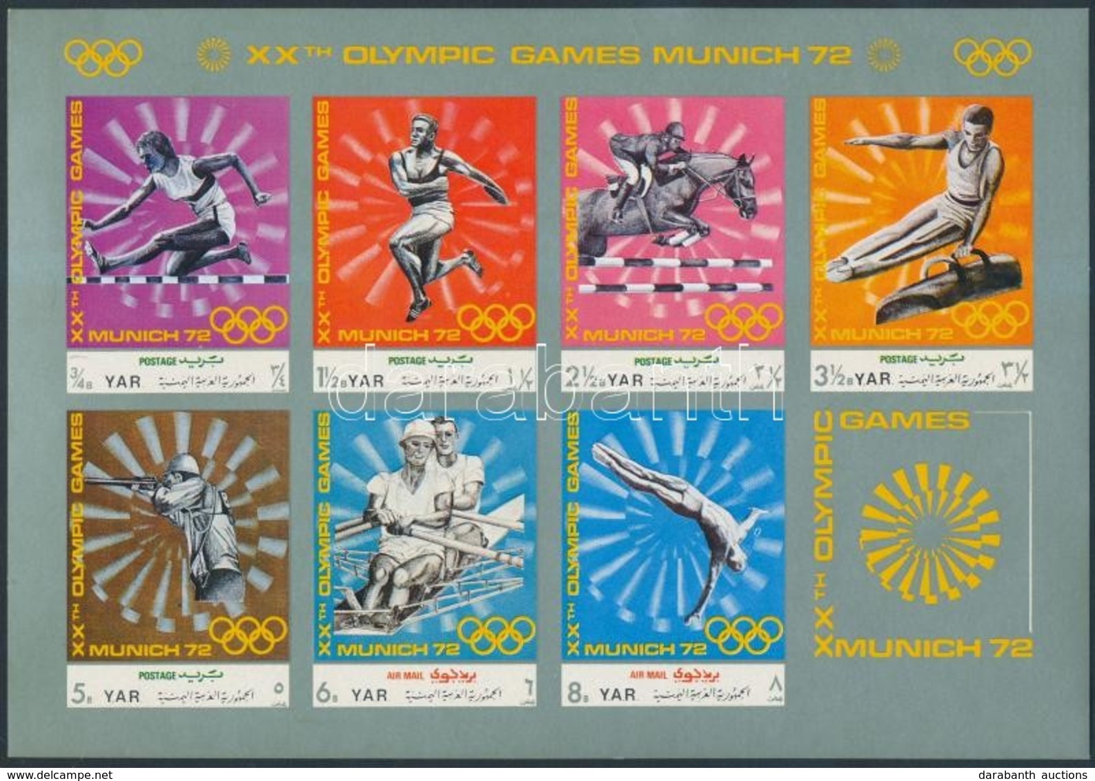 ** 1971 Nyári Olimpia (III) Kisív Mi 1471-1477 - Andere & Zonder Classificatie