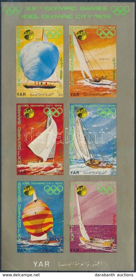 ** 1971 Olimpia, Vitorláshajók (II) Kisív Mi 1433-1438 - Andere & Zonder Classificatie