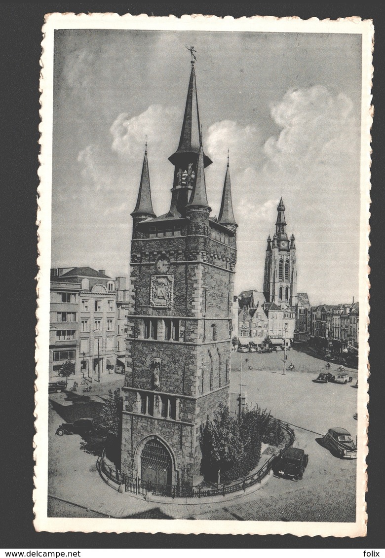 Kortrijk - Belfort, Grote Markt En St-Maartenskerk - Nels Photothill - 1954 - Kortrijk