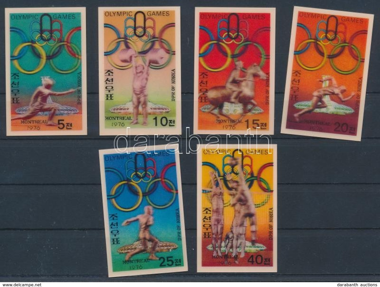 ** 1976 Montreali Nyári Olimpia Három Dimenziós Sor Mi 1577-1582 - Sonstige & Ohne Zuordnung