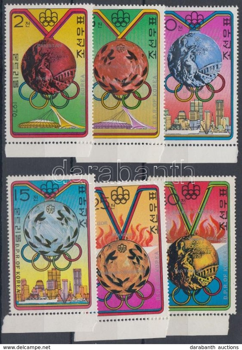 ** 1976 Nyári Olimpia, Montreal Bajnokai (I.) ívszéli Sor Mi 1516-1521 - Andere & Zonder Classificatie