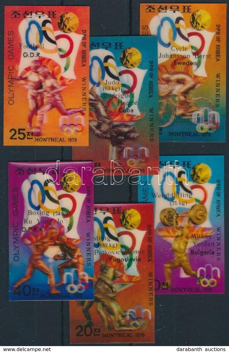 ** 1977 Olimpiai érmesek Háromdimenziós Sor Mi 1591-1596 - Andere & Zonder Classificatie