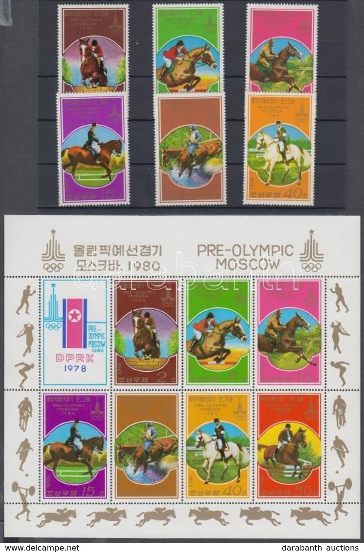 ** 1978 Nyári Olimpia, Moszkva Sor Mi 1707-1712 + Kisív 1707-1713 - Andere & Zonder Classificatie