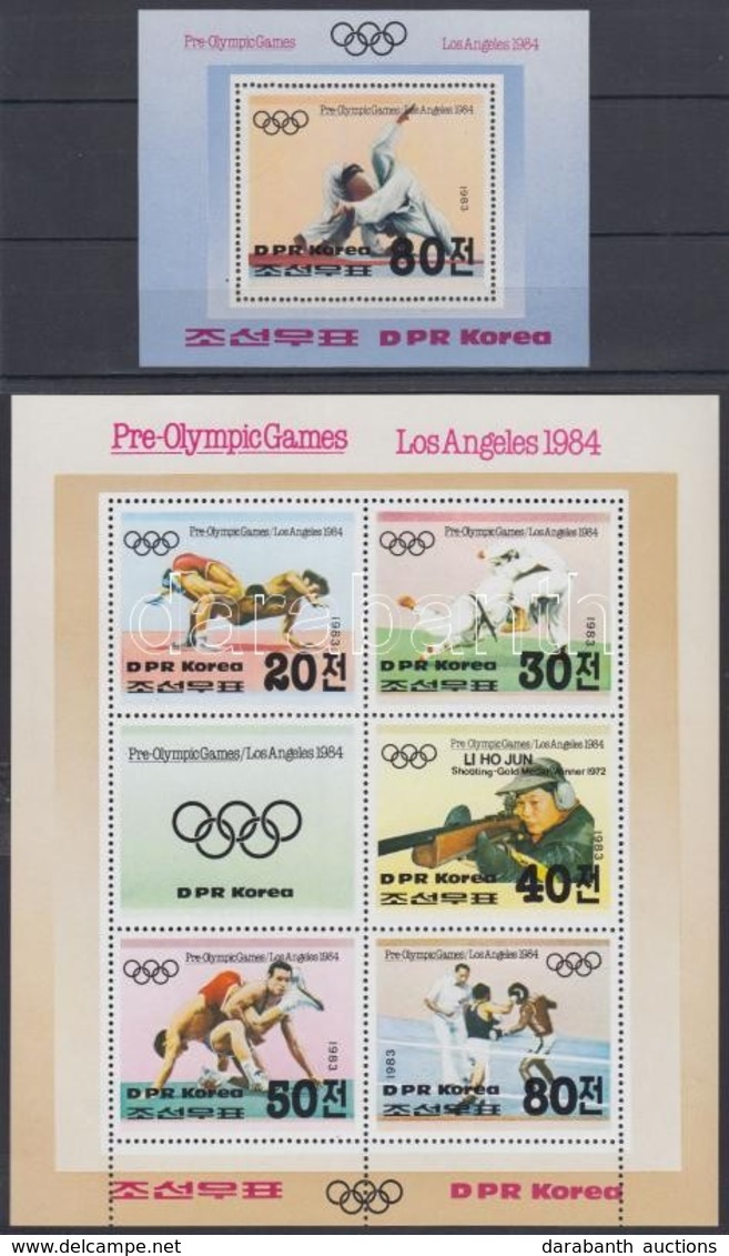 ** 1983 Nyári Olimpia, Los Angeles (II.) Blokkpár Mi 142-143 - Andere & Zonder Classificatie